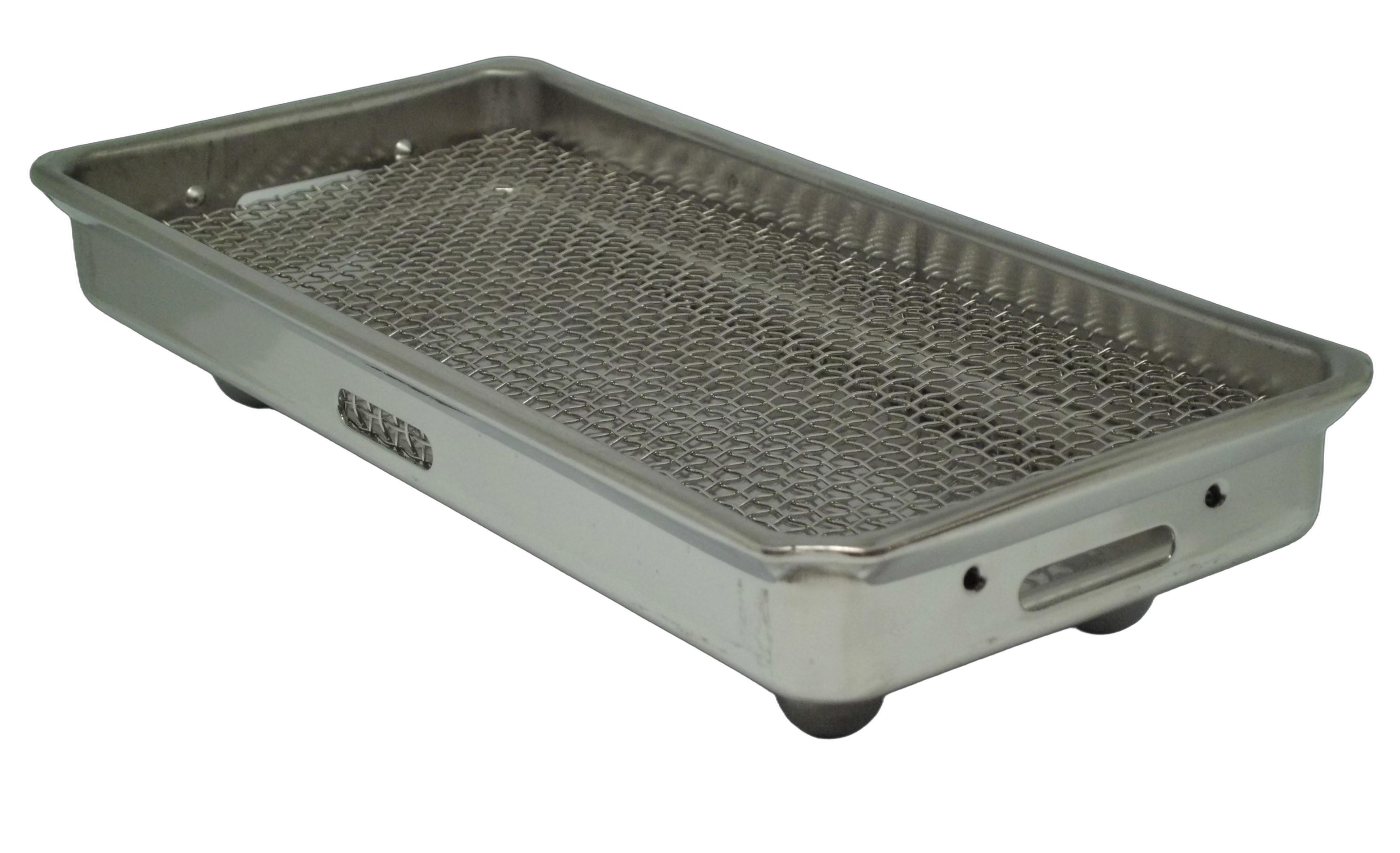 お墓用線香皿 ステンレス製 新型線香皿 丸脚タイプ [新型線香皿(丸脚)]