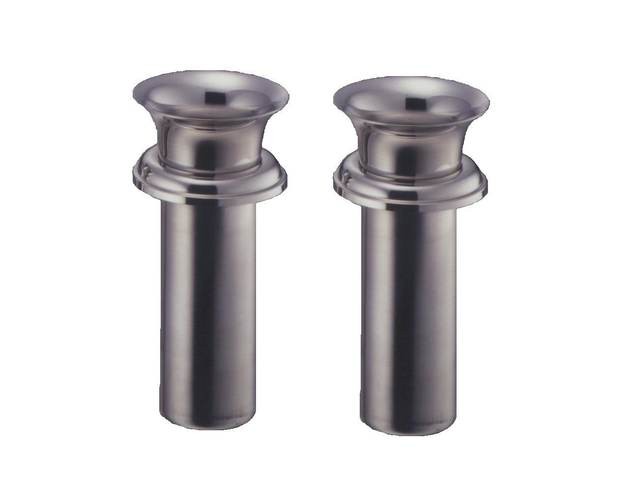 お墓用花立 ステンレス製 ツバ付 筒径:68mm ツバ下:170mm [W-68]